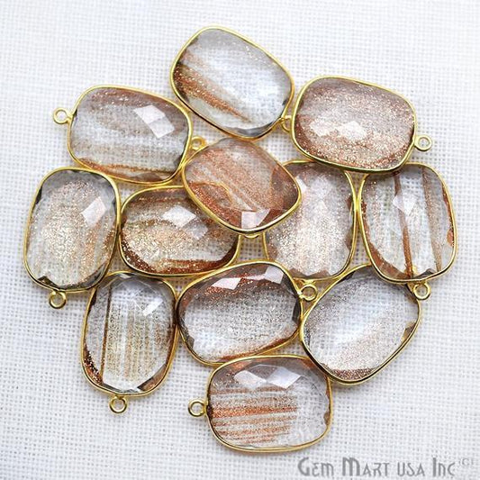 gemstone connector beads, gemstone connector pendant