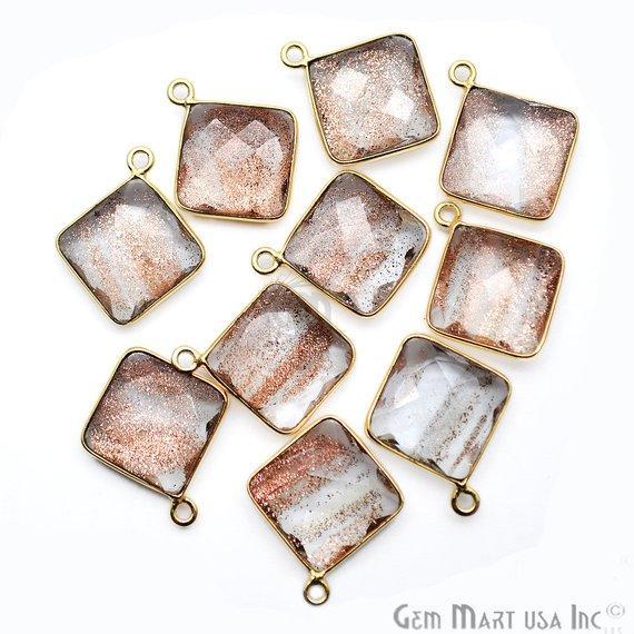 gemstone connector beads, gemstone connector pendant