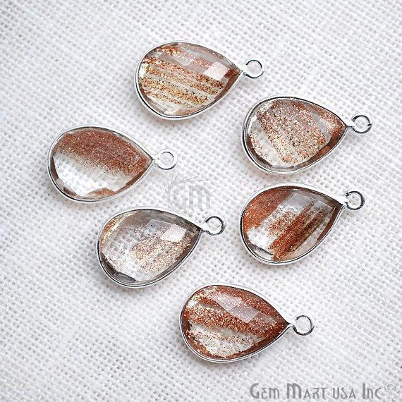 gemstone connector beads, gemstone connector pendant