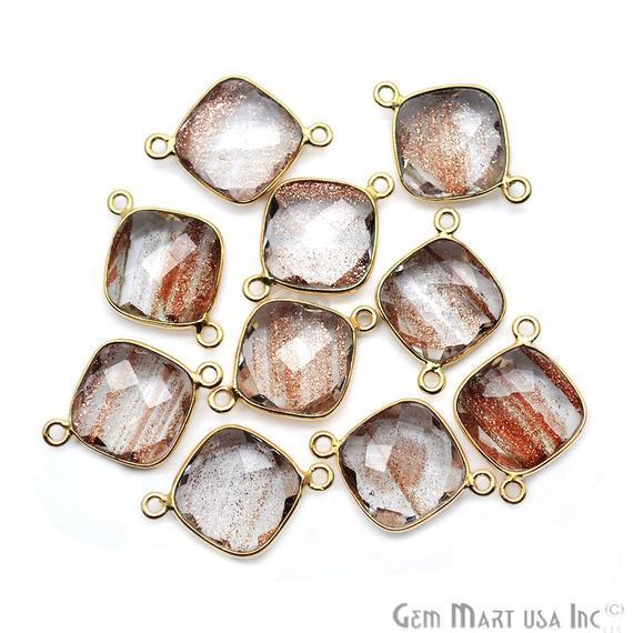 gemstone connector beads, gemstone connector pendant