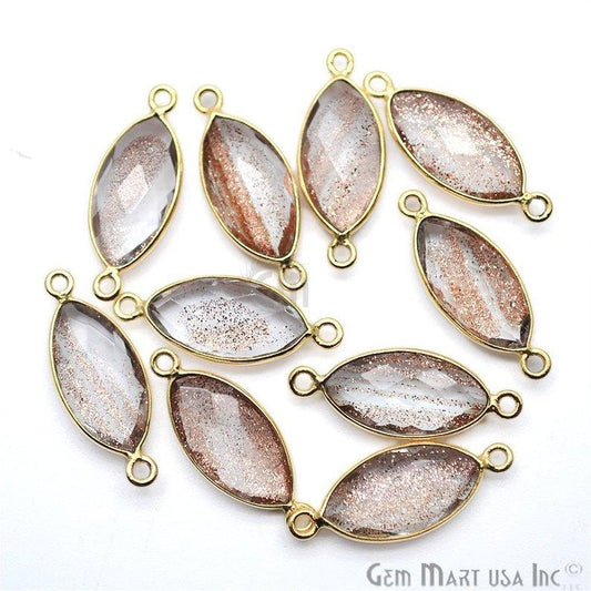 gemstone connector beads, gemstone connector pendant