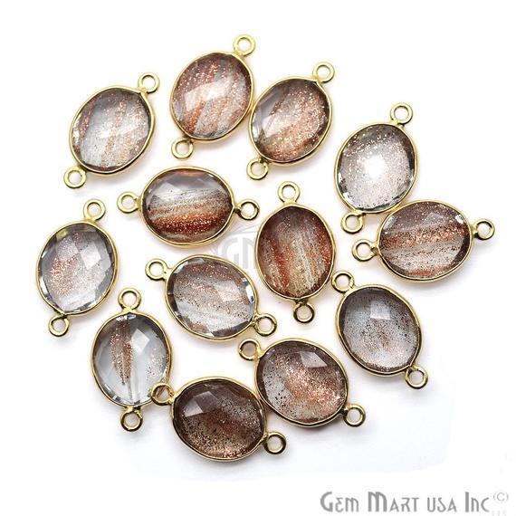 gemstone connector beads, gemstone connector pendant