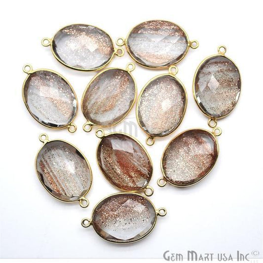 gemstone connector beads, gemstone connector pendant