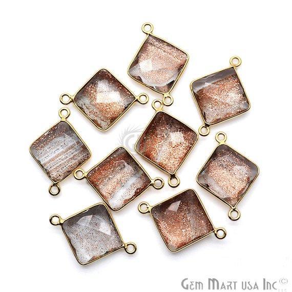 gemstone connector beads, gemstone connector pendant