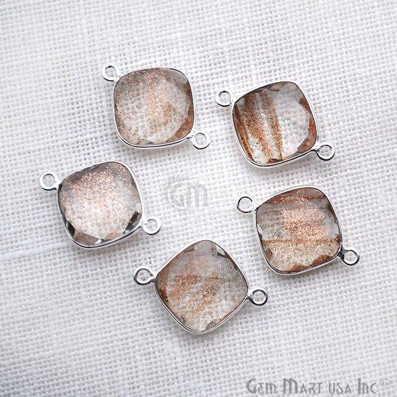 gemstone connector beads, gemstone connector pendant