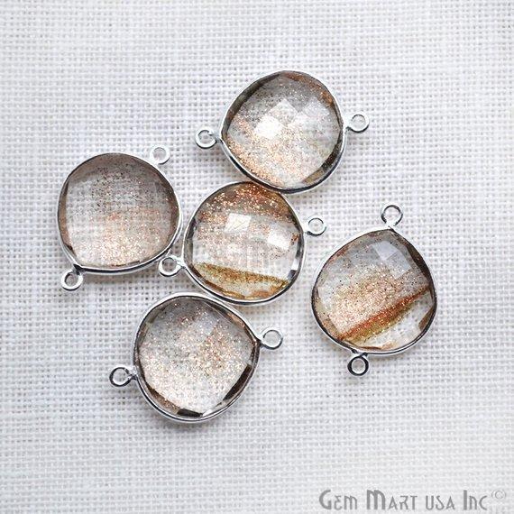 gemstone connector beads, gemstone connector pendant