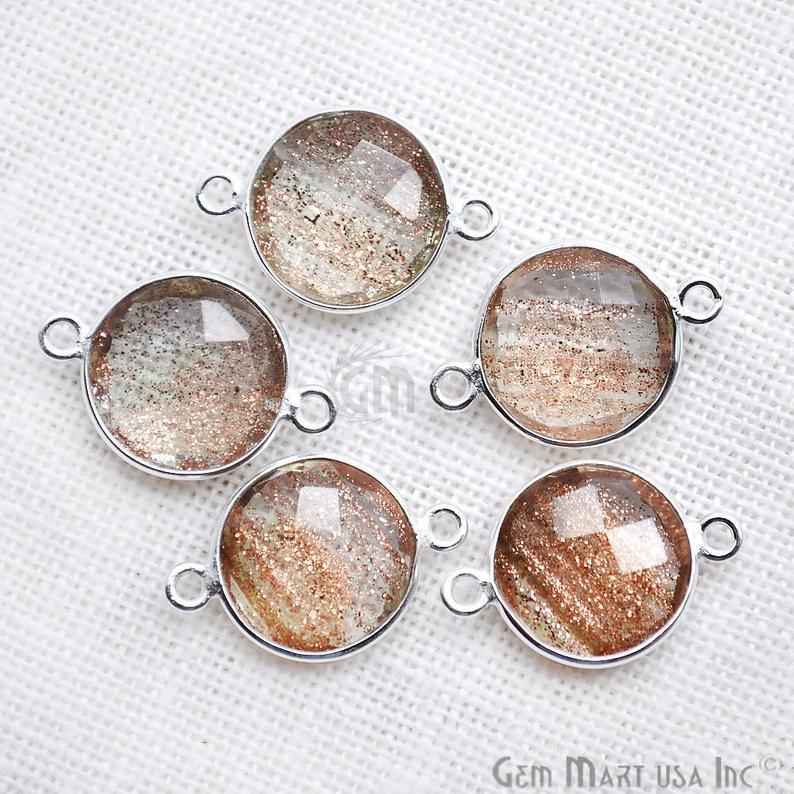 gemstone connector beads, gemstone connector pendant