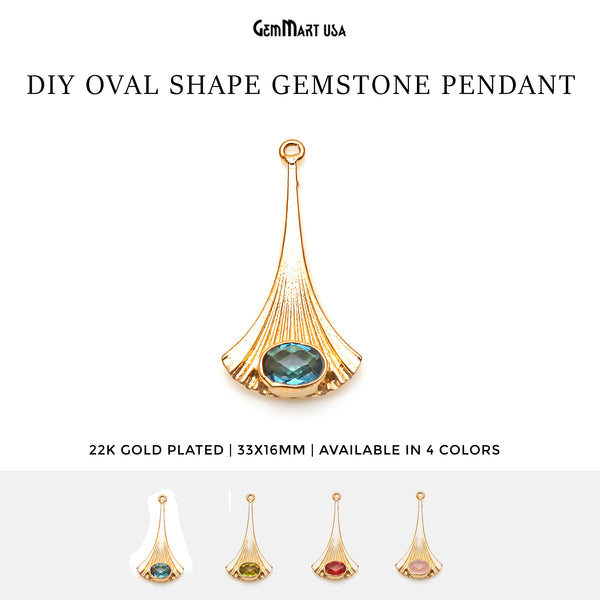 Gemstone Pear Shape 33x16mm...