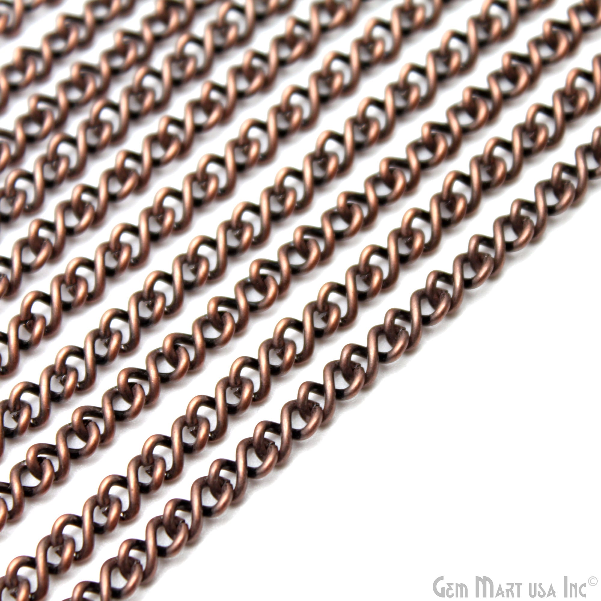 Copper Vintage Link Chain, 4mm Copper Vintage Finding Chain