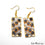 Druzy Earrings, Cubic Zirconia Pave Dangle Earrings, Gold Plated Hook Earrings, Choose Your Style - GemMartUSA