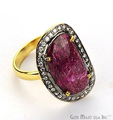 Sapphire Cz Pave Diamond...