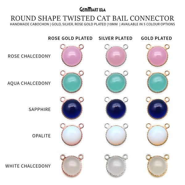 Cabochon 10mm Round Twisted...