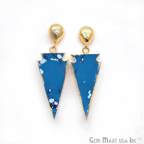 Triangle Shape 45x11mm Gold...