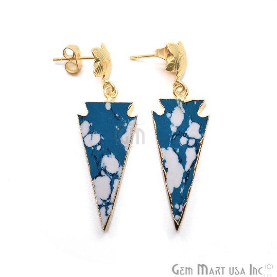 Triangle Shape 44x15mm Gold...