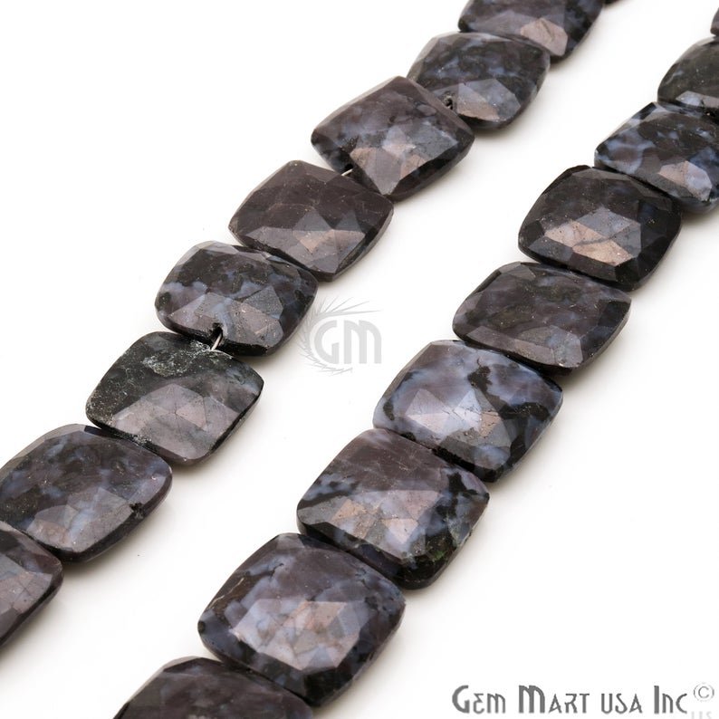 Charoite Square 18mm Crafting Beads Gemstone Strands 8 Inch - GemMartUSA