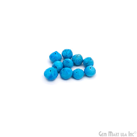 Turquoise Onion Beads, don't know size Gemstone Strands, Drilled Strung Briolette Beads, Onion Shape, 8-10mm