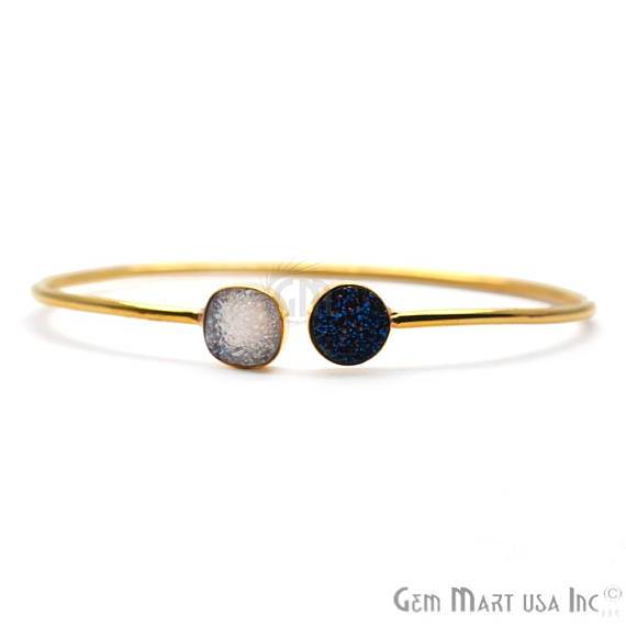 White & Blue Druzy...