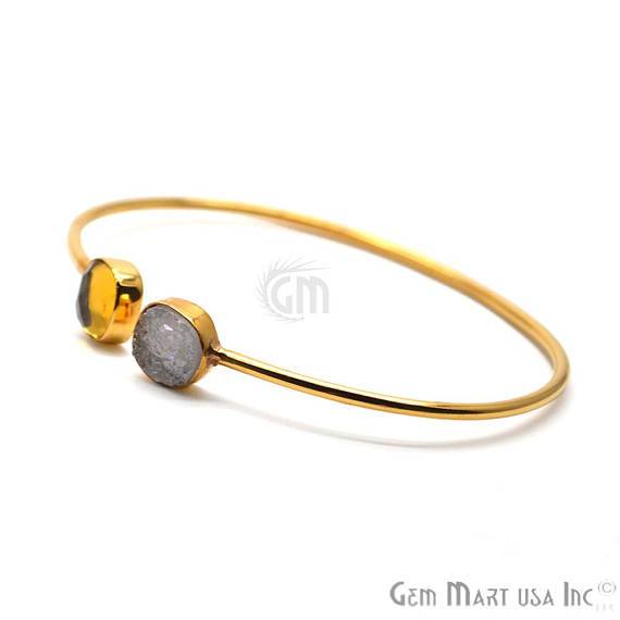 Citrine & White Druzy...