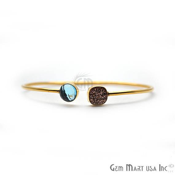 Blue Topaz & Rose...