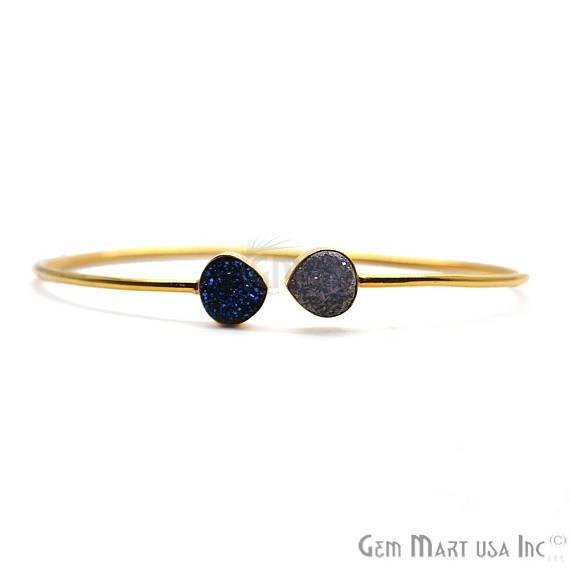 Platinum & Blue Druzy...