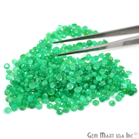 Wholesale Emerald Round Shape 4mm AAA Grade Loose Gemstones (Pick Your Carat) - GemMartUSA