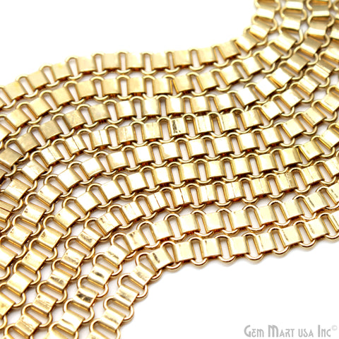 Egyptian 8x4mm Oval Gold Finding Link Chain