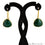 Trillion Shape 15mm Gold Plated Gemstone Hook Earrings (Pick your Gemstone) (90031-1) - GemMartUSA