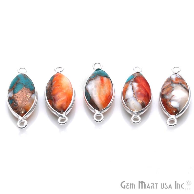 gemstone connector beads, gemstone connector pendant