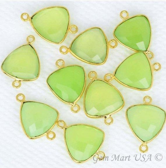 Green Chalcedony Trillion 12mm...