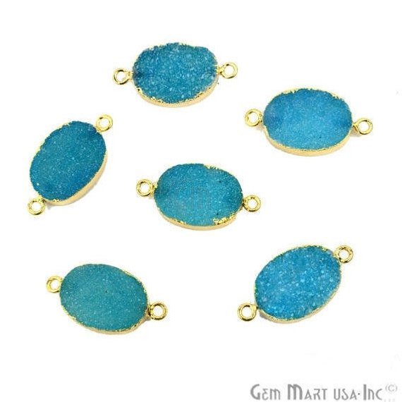 druzy connector beads, druzy connector