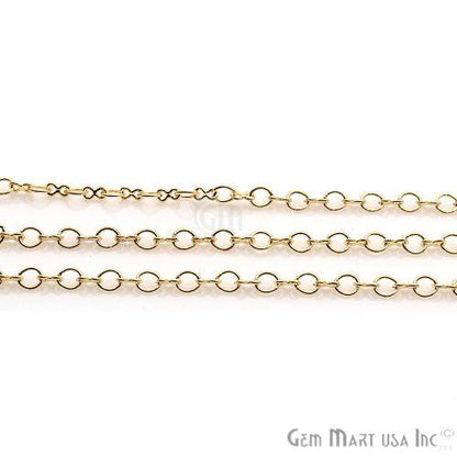 Link Finding Gold Plated Station Rosary Chain