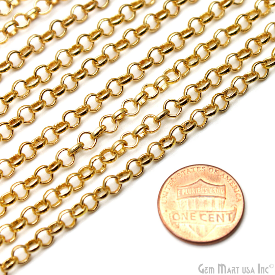 Gold Bubble Link Chain, 4mm Round Gold Findings, Necklace Chain
