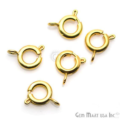 5 Pc Lot Gold Pendant Clasp, Gold Plated Pendant Clasp, Pendant Hook, Necklace Pendant Hooks, Pendant Lock (GP-90007) - GemMartUSA