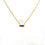 Gemstone Bar Gold Pendant Necklace (Pick your Gemstone) - GemMartUSA