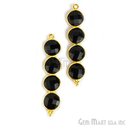 Gemstone Bezel Component Gold Plated 42x9mm (1pc) (Pick Your Gemstone) - GemMartUSA