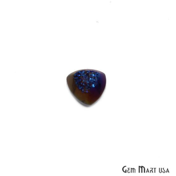 Window Druzy Cabochon 12mm Trillion Shape Cave Druzy (Pick Your Color) - GemMartUSA