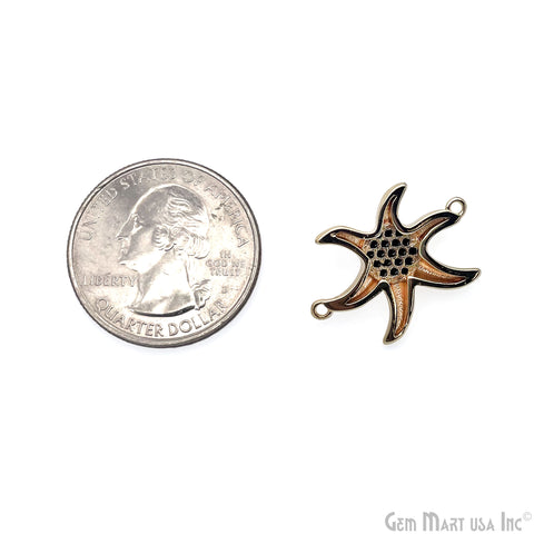 Starfish Charm Finding, 25mm Star Pendant, Bracelet Charm