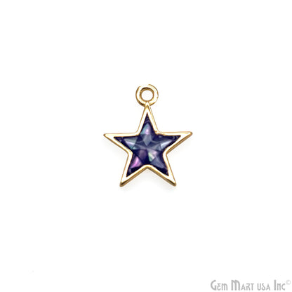 Shell Star Shape 12mm Single Bail Connector Charm