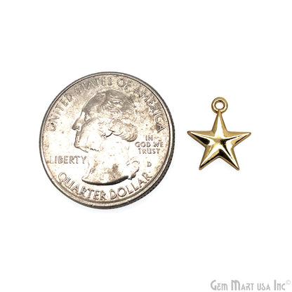 Shell Star Shape 12mm Single Bail Connector Charm