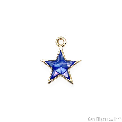 Shell Star Shape 12mm Single Bail Connector Charm