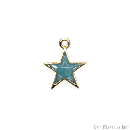 Shell Star Shape 12mm Single Bail Connector Charm