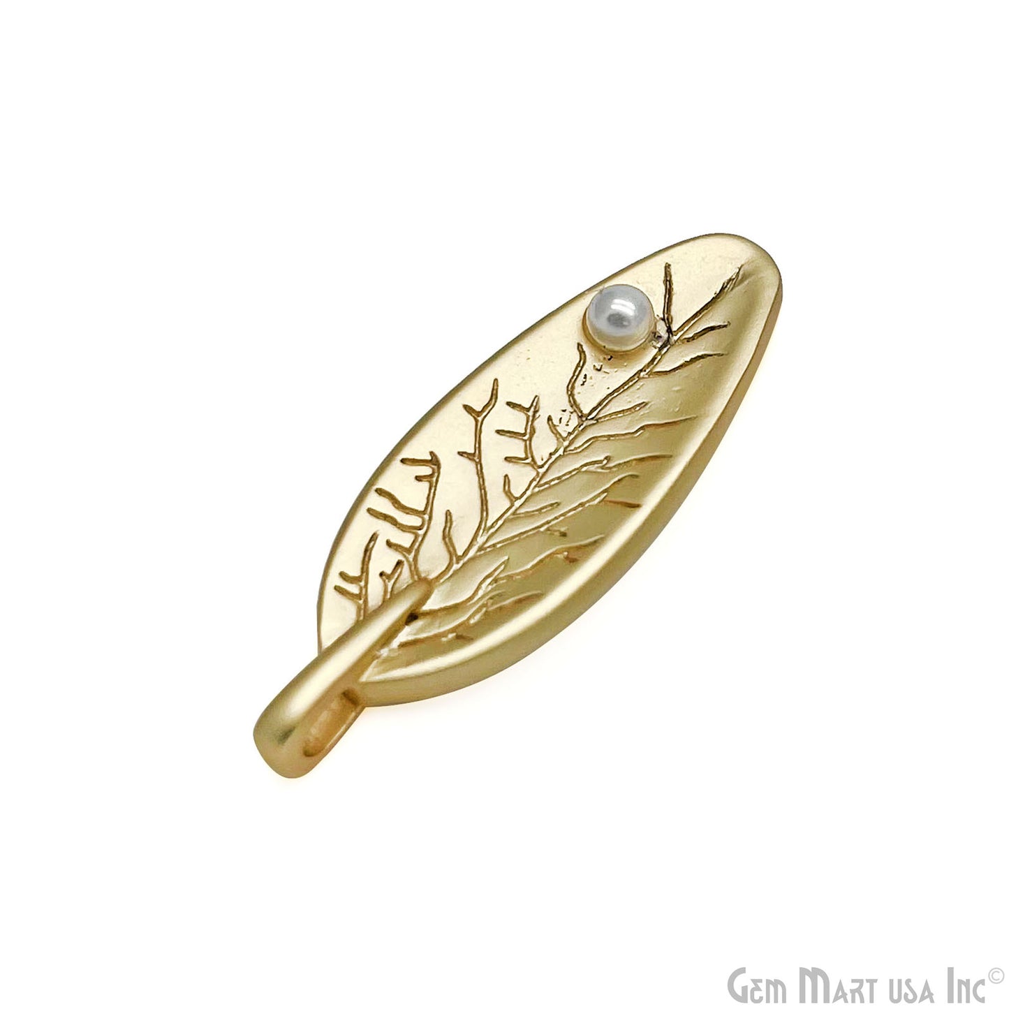 Leaf Charm 27x10mm Matte Finish charm Pendant