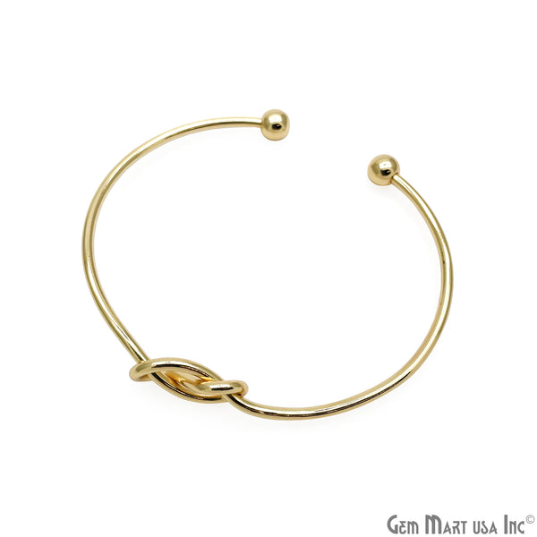 Knot Gold Cuff Bracelet,...