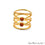 Double Gemstone Stackable Wedding Band Ring (12061) - GemMartUSA