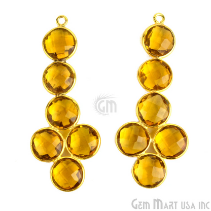 DIY 46x18mm Gold Plated Gemstone Bezel Component (1pc)