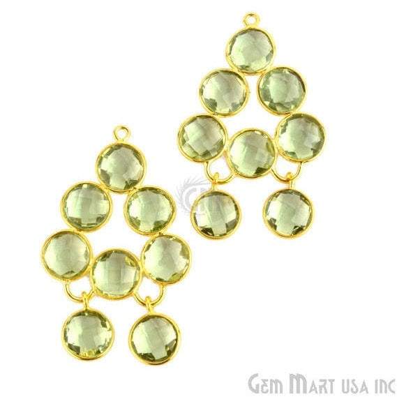 DIY 42x25mm Gold Plated Gemstone Bezel Component (763038498863)