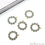 Iolite 26x23mm Round Finding Chandelier Gemstone Component (Pick Plating) - GemMartUSA