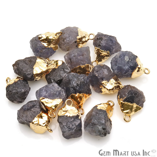 Iolite 19x11mm Gold Electroplated...