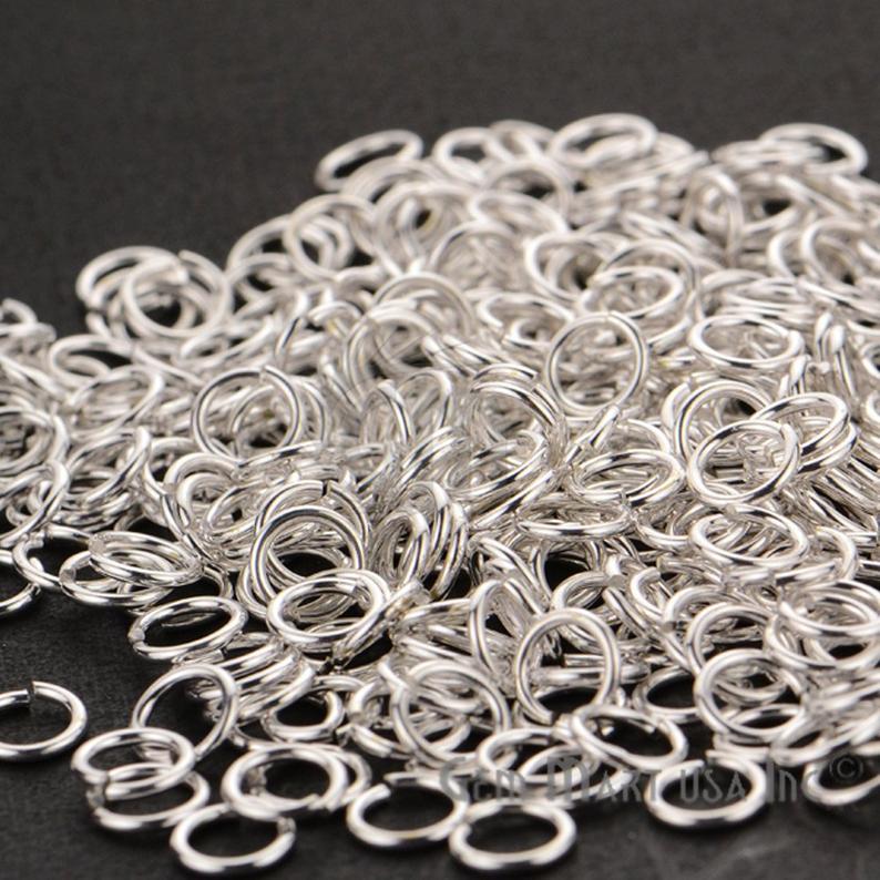 10 Pc Lot Of Open Jump Rings Connector Links Chain Links - GemMartUSA