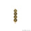 Smoky Topaz Gemstone bezel Component, Line Shape Component, 24k Gold Plated, Double Bail 34x9mm, 1 piece